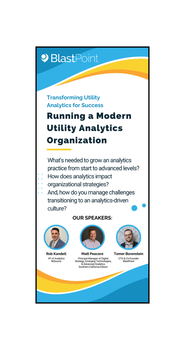 Webinar: Running a Modern Utility Analytics Organization