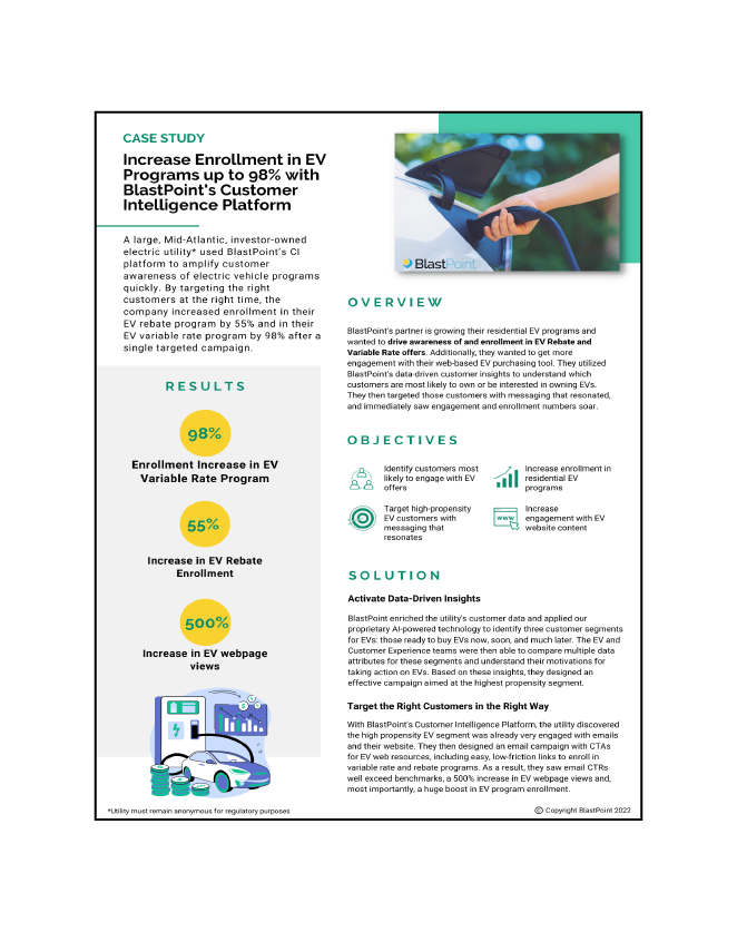 Increase EV Program Engagement Case Study